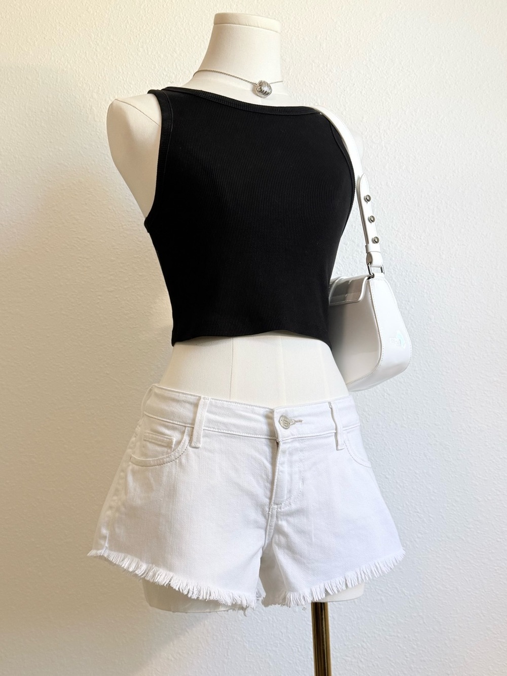 Y2K Guess Low Rise Cutoff Denim Micro Shorts Coastal Cowgirl Festival Boho - Picture 1 of 8